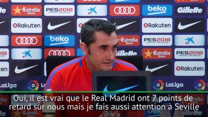 Barça, Valverde : “Le Real Madrid ? Seule mon équipe m’importe”