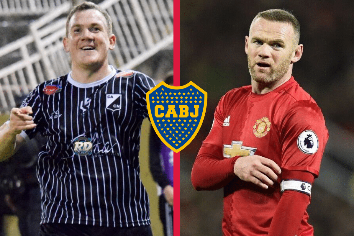 Jugará contra Boca: El sorprendente parecido entre un futbolista de Central Norte y Wayne Rooney