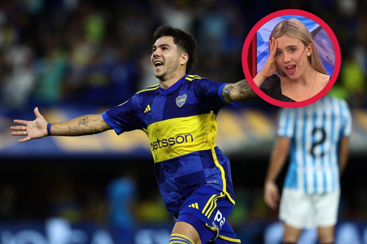 La reacción de Morena Beltrán ante el golazo de Lucas Blondel
