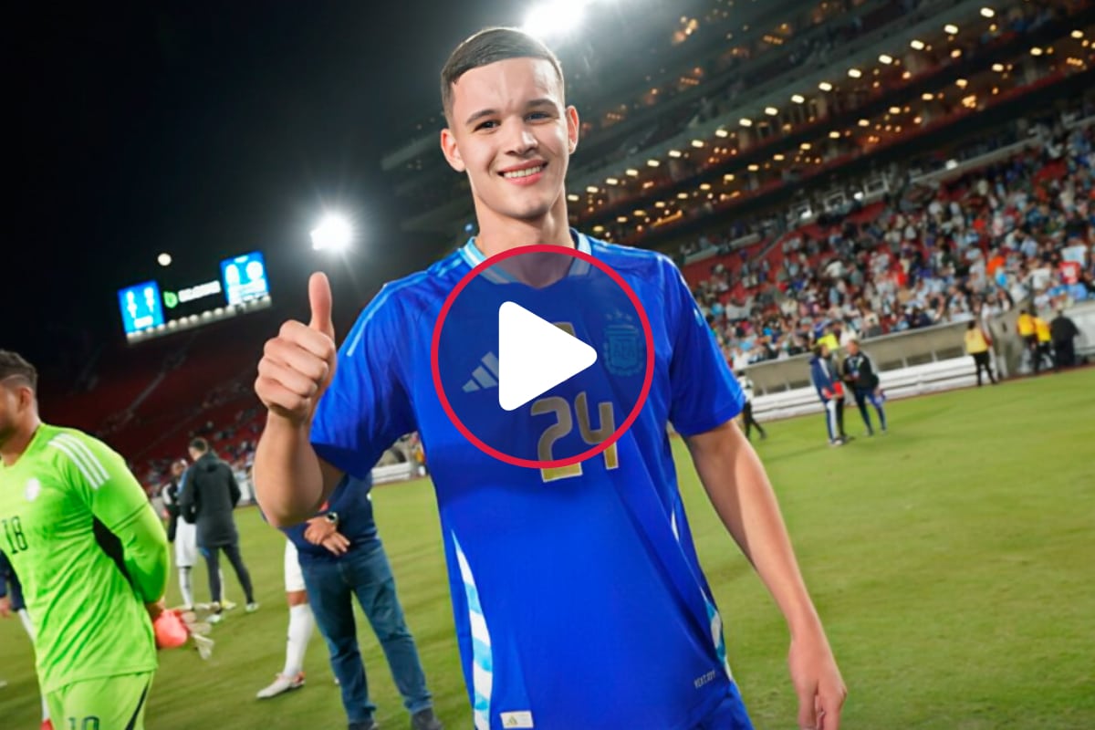 Video: Valentín Carboni se lució en su debut con la Selección Argentina con esta jugada