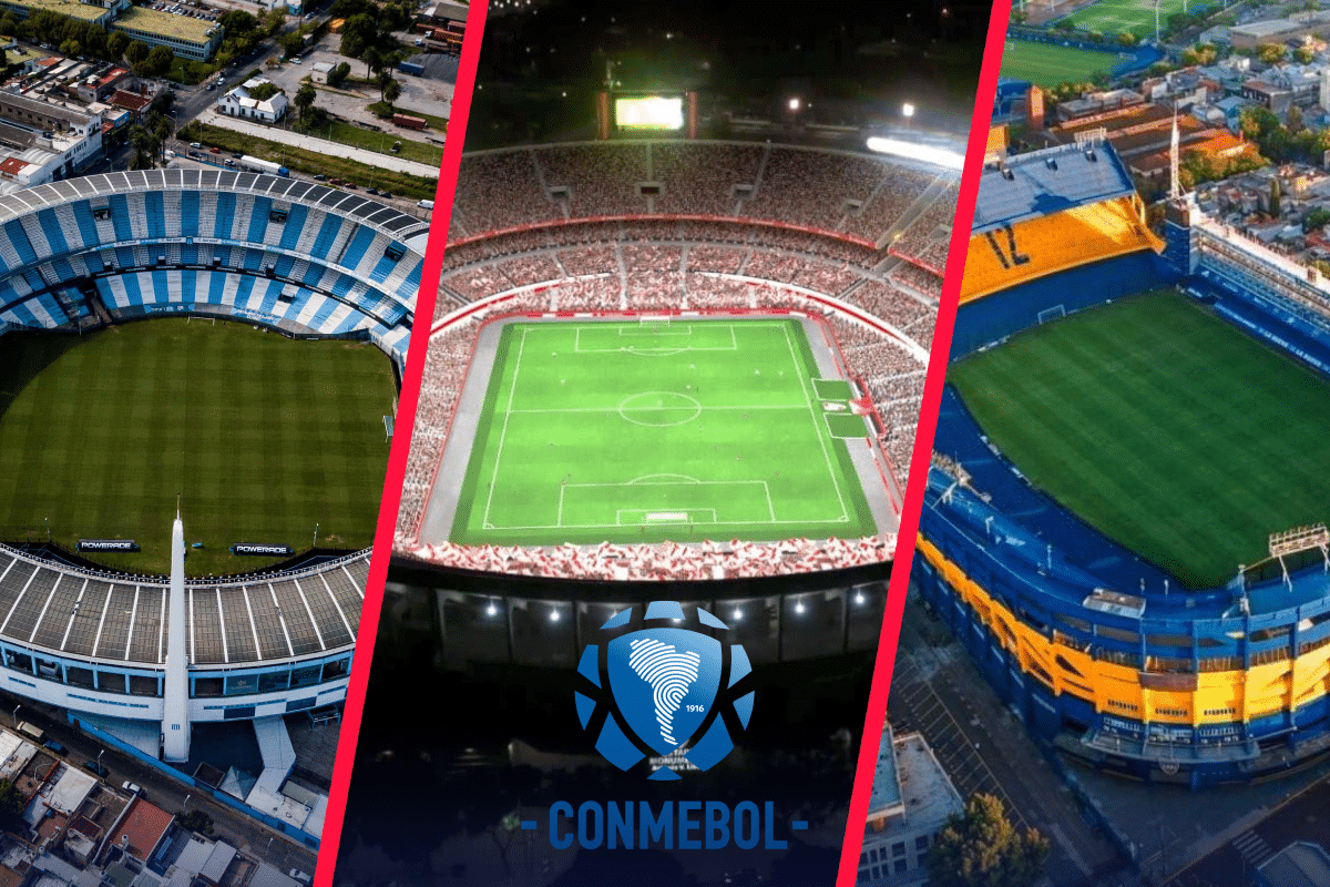 El DINERAL que recibirán River, Boca y Racing de la Conmebol para reformar sus estadios