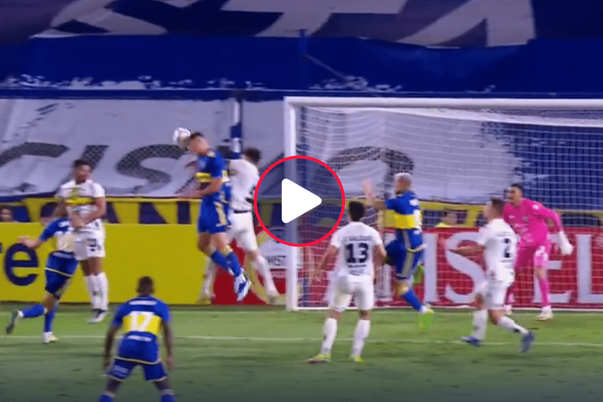 Salvó la noche: Anselmino marcó su primer gol en Boca para darle la victoria por Copa Sudamericana