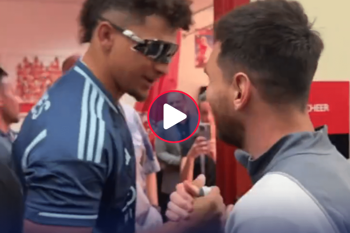 Video: Messi se saludó con un ícono de la NFL previo al partido de Inter Miami