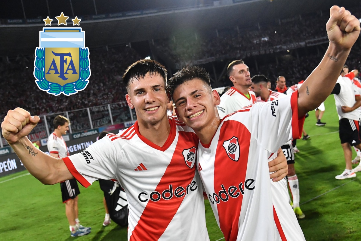 Atento, River: esto piensan en la Selección Argentina sobre Franco Mastantuono y Claudio Echeverri