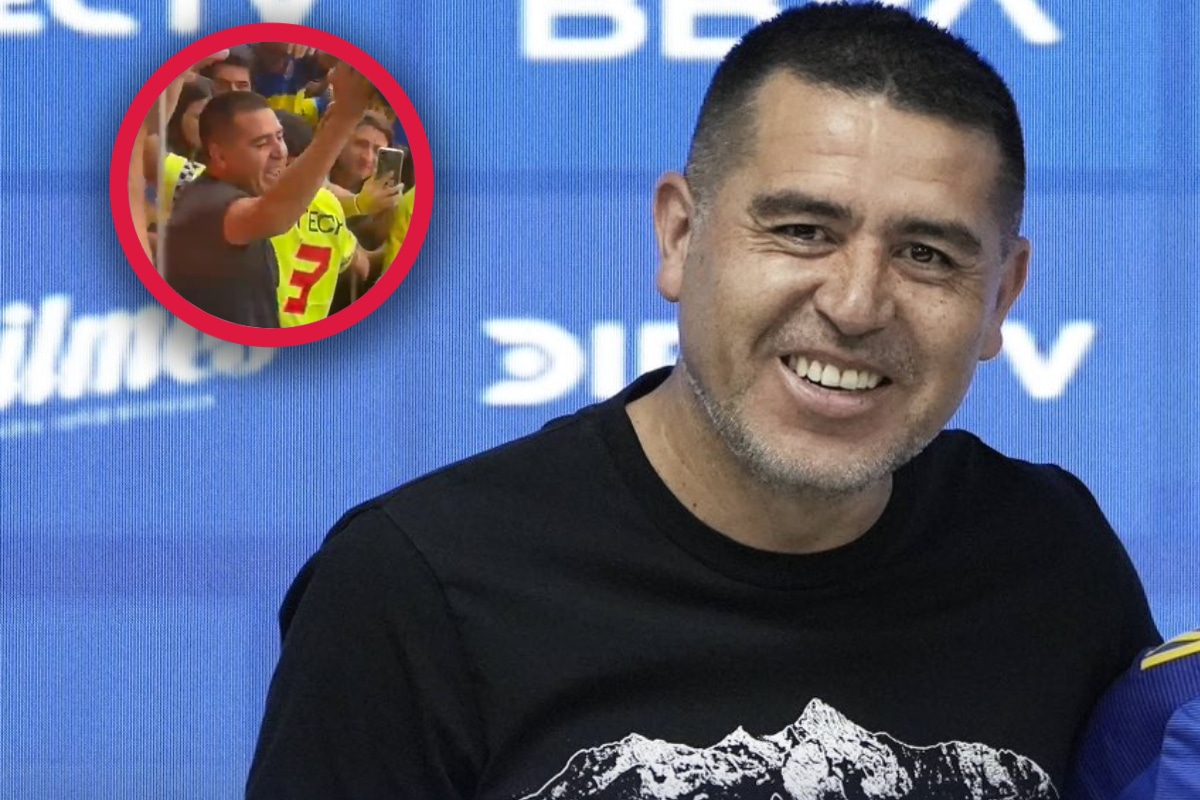 Video inédito: Juan Román Riquelme festejó con los hinchas el triunfo ante River