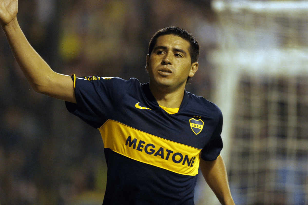El único gol de Riquelme en la Copa Sudamericana con Boca Juniors