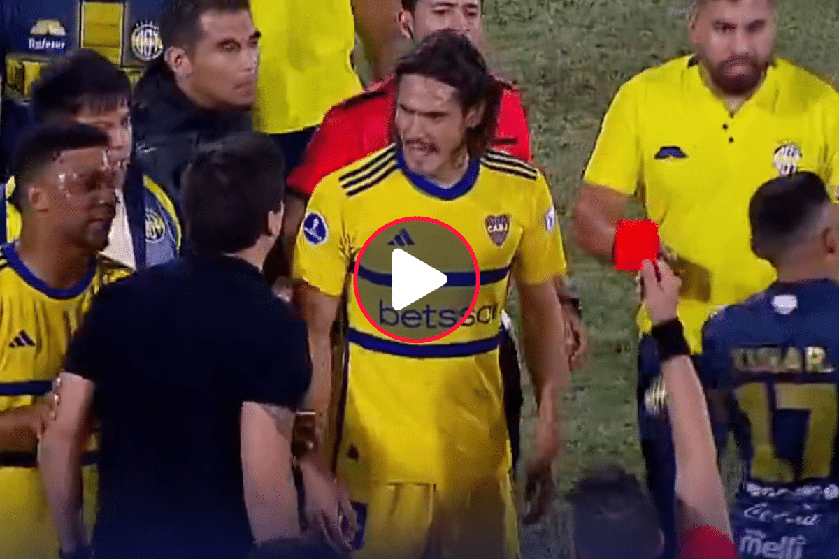 El fuerte encontronazo entre Edinson Cavani y el técnico de Sportivo Trinidense