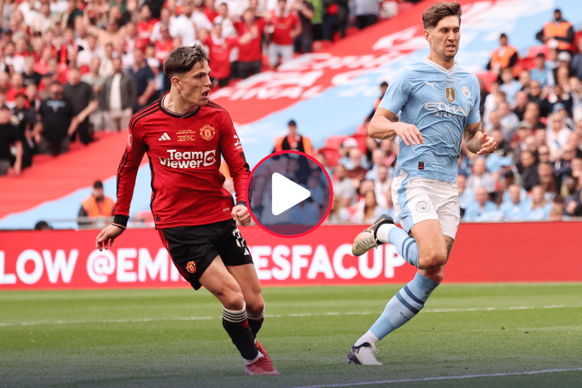 Video: el gol de Garnacho para el triunfo de Manchester United en la FA Cup