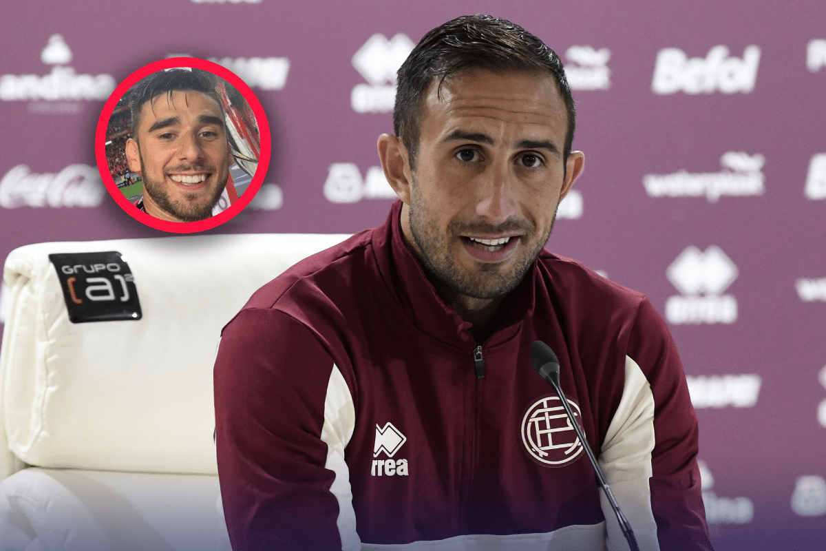 Izquierdoz y su palito para Toto Salvio en su presentación como refuerzo de Lanús: “Qué bien nos vendría”