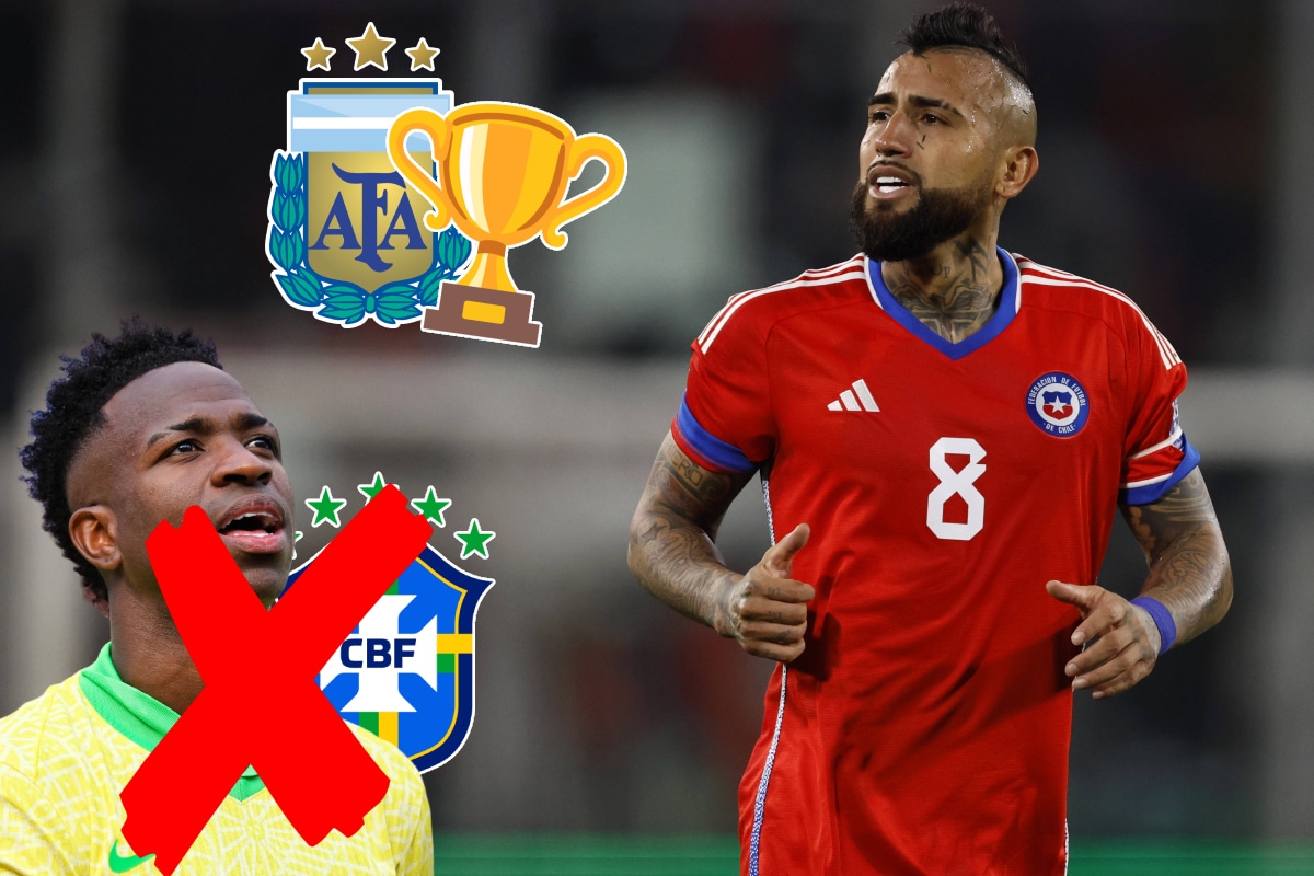 Arturo Vidal llenó de elogios a Argentina y liquidó a Brasil y Vinicius