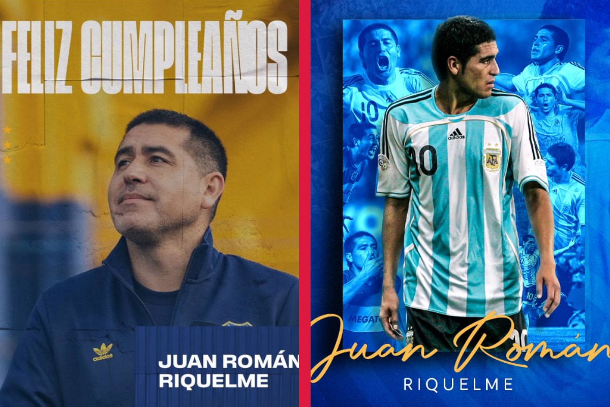 Los mejores saludos en redes a Riquelme por su cumpleaños 46