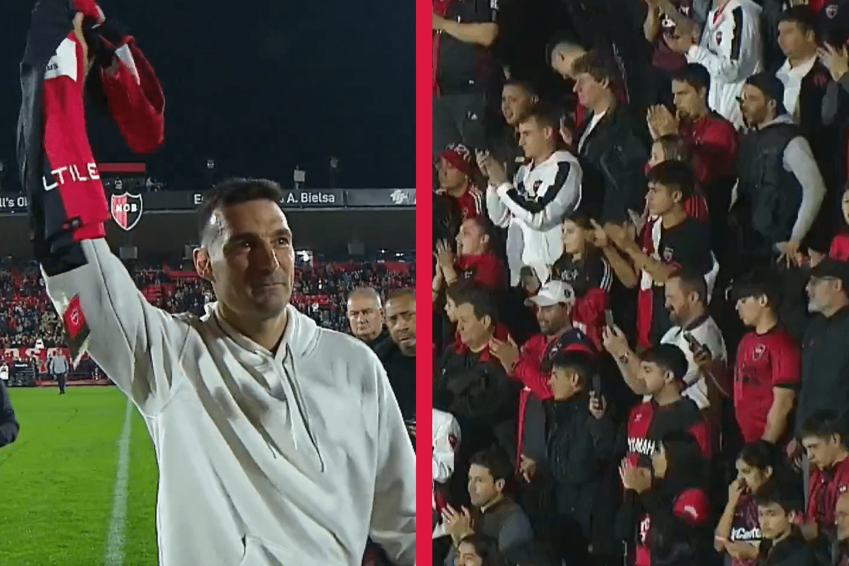 Fútbol argentino: el emotivo homenaje de Newell’s a Scaloni en el Marcelo Bielsa