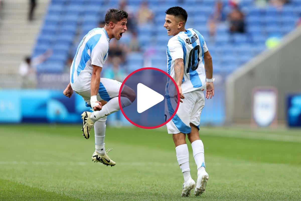 Juegos olímpicos fútbol: el golazo de Thiago Almada para darle la clasificación a Argentina a cuartos de final