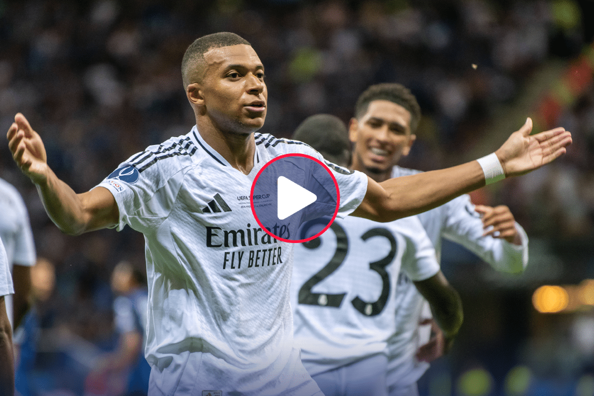 Supercopa de Europa: ¿cómo fue el primer gol de Mbappé con Real Madrid?