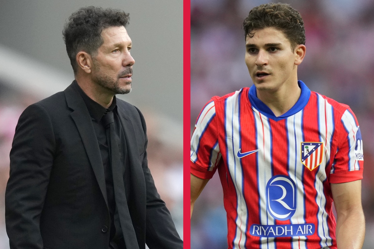 Simeone, entusiasmado con la adaptación de Julián Álvarez al Atlético Madrid: “Cada vez…”
