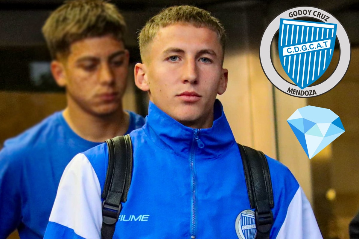 ¿Quién es Santino Andino, la joya de 19 años de Godoy Cruz que sorprende al fútbol argentino?