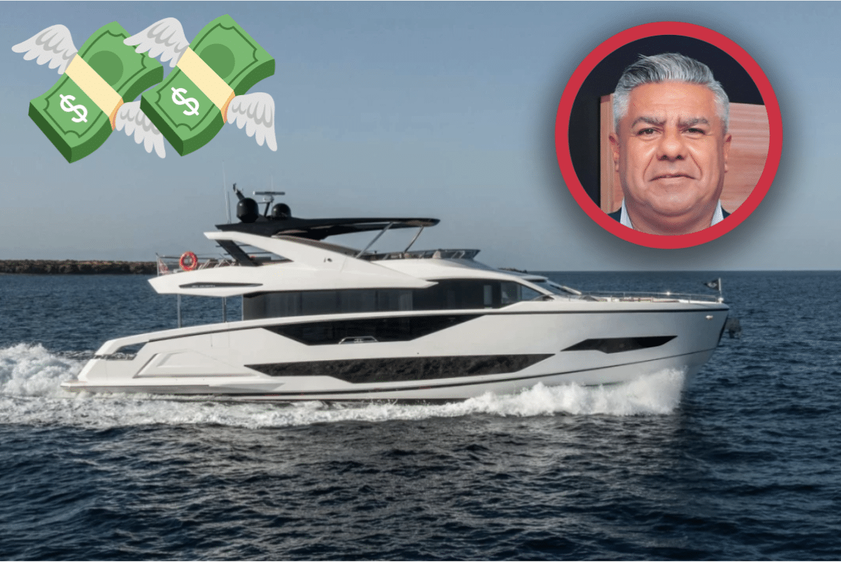 El lujoso yate de Chiqui Tapia