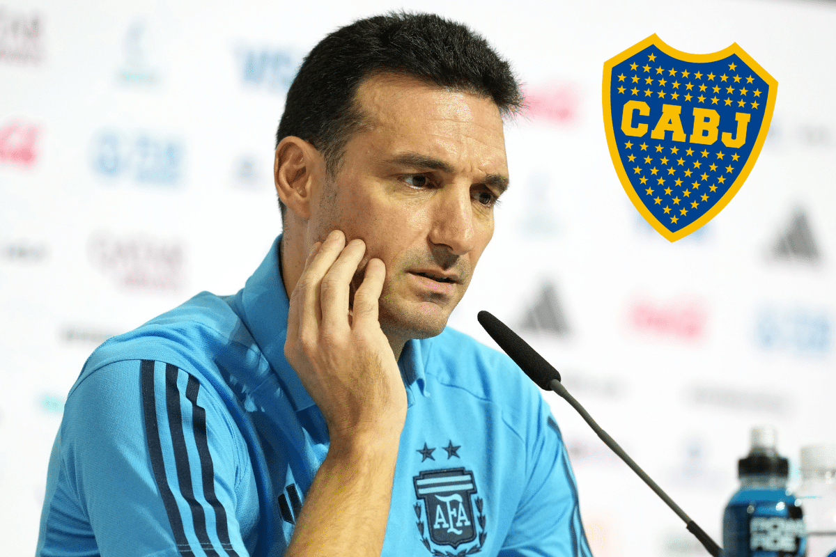 ¿Dirigiría a Boca? La peculiar respuesta de Scaloni