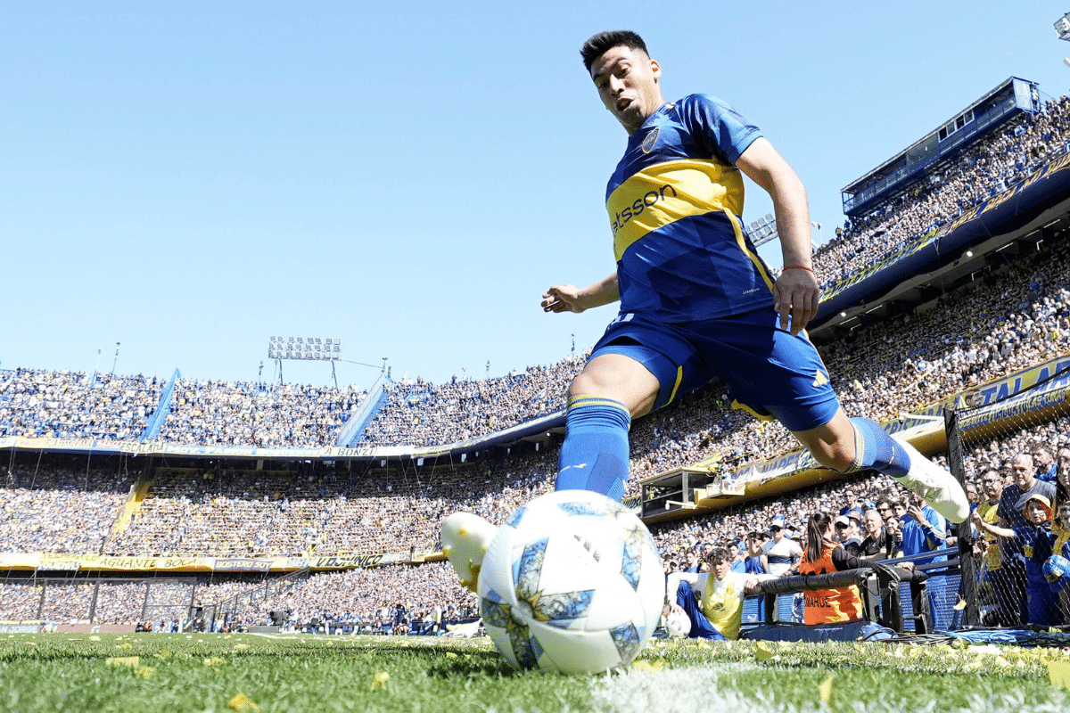 Juan Ramírez jugando en Boca Juniors