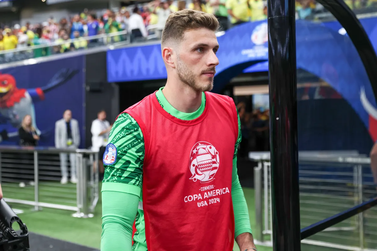 June 28, 2024, Las Vegas, Nv, UNITED STATES: Bento of Brazil during a match against Paraguay in Group D of the Copa Amer