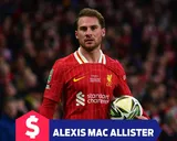 ¿Cuánto gana Alexis Mac Allister en Liverpool?