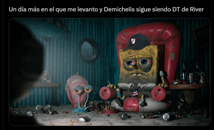 Meme en X sobre la posible renuncia de Martín Demichelis