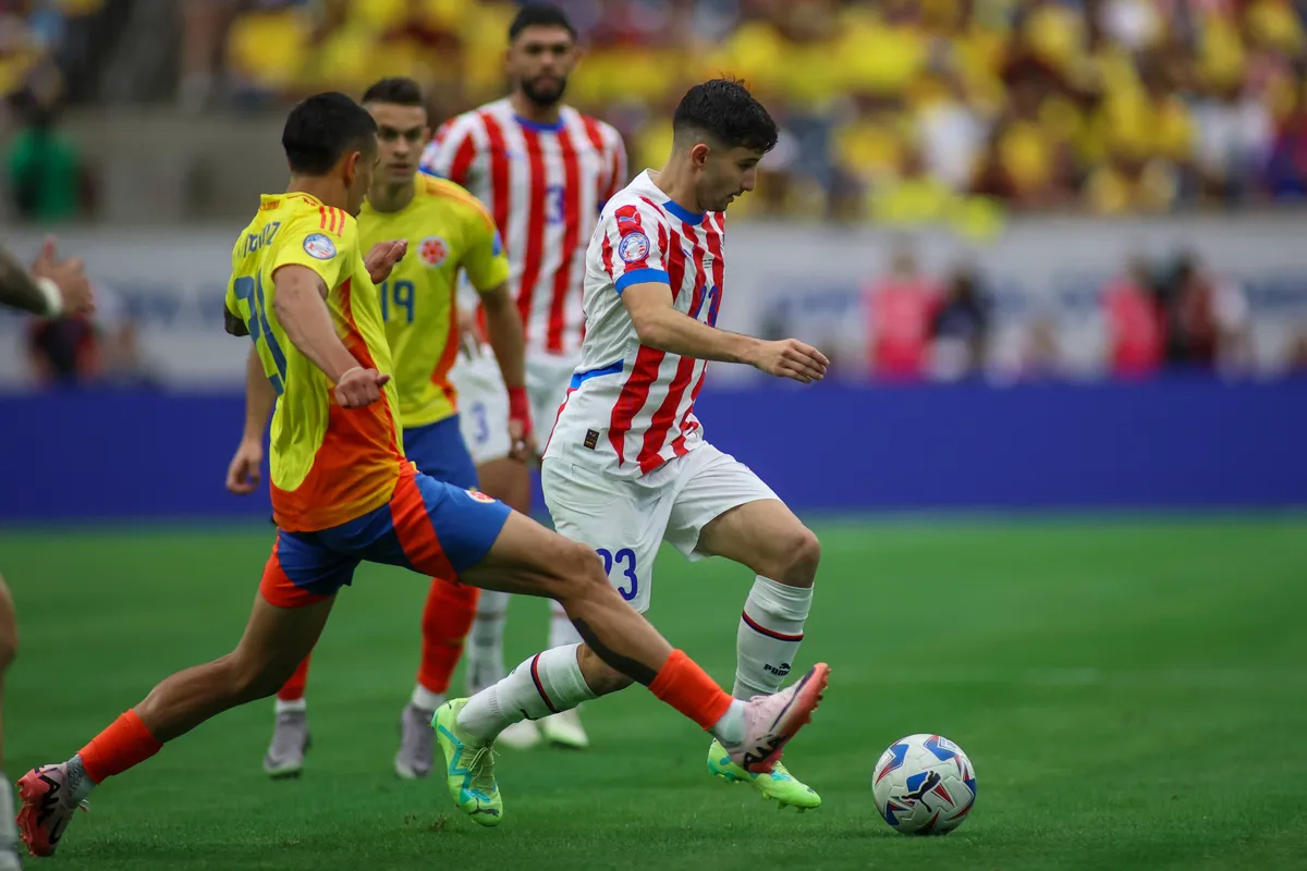COLOMBIA – PARAGUAY, COPA AMERICA 2024 HOUSTON, TX, USA – JUNE 24TH 2024: Copa America first game of Group D between Col