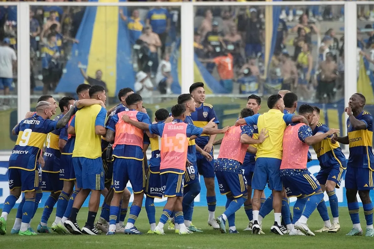 Boca festeja la eliminación a River en la Copa de la Liga 2024