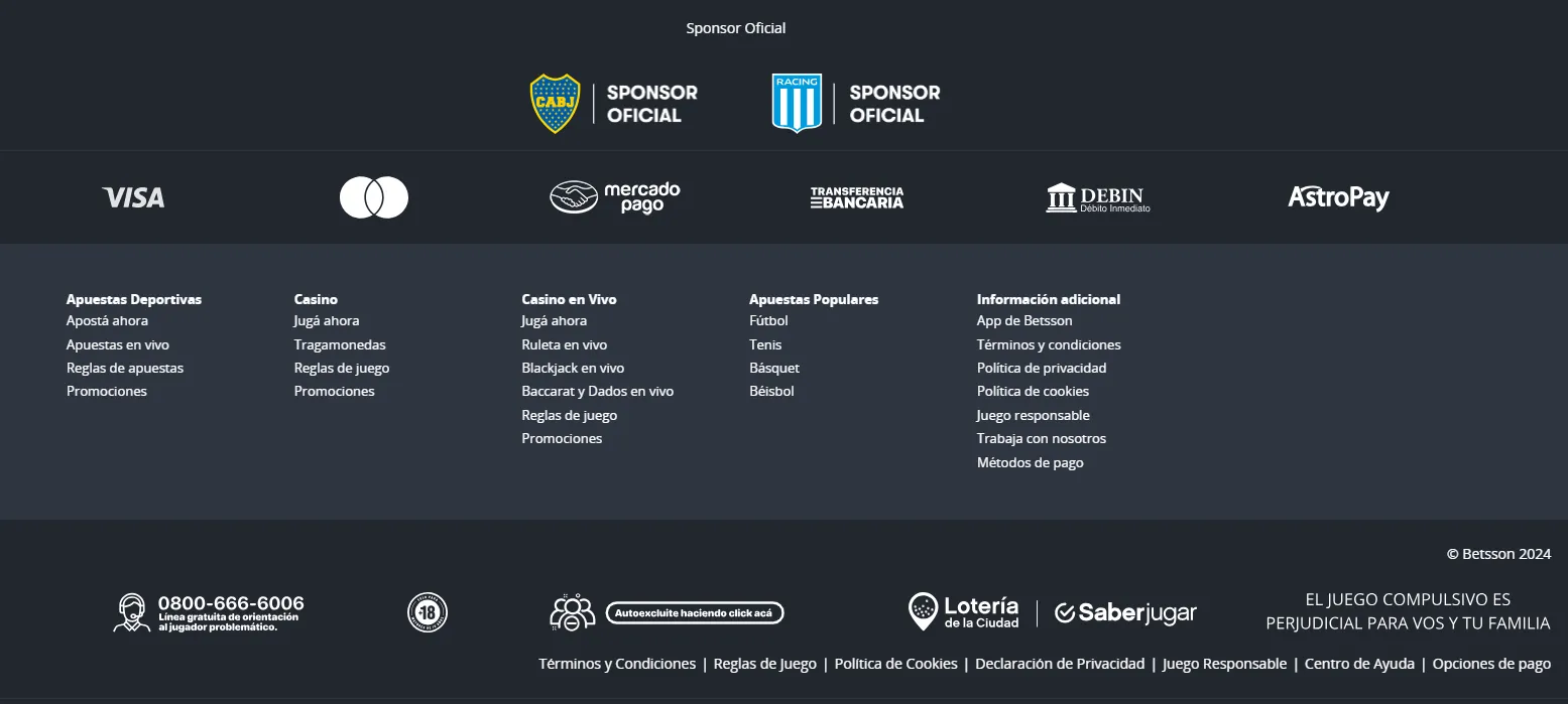 seguridad betsson argentina