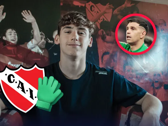 ¿Quién es Santino Ciciliani, el arquerito de Independiente que quiere seguir el legado de Dibu Martínez y Pepé Santoro?