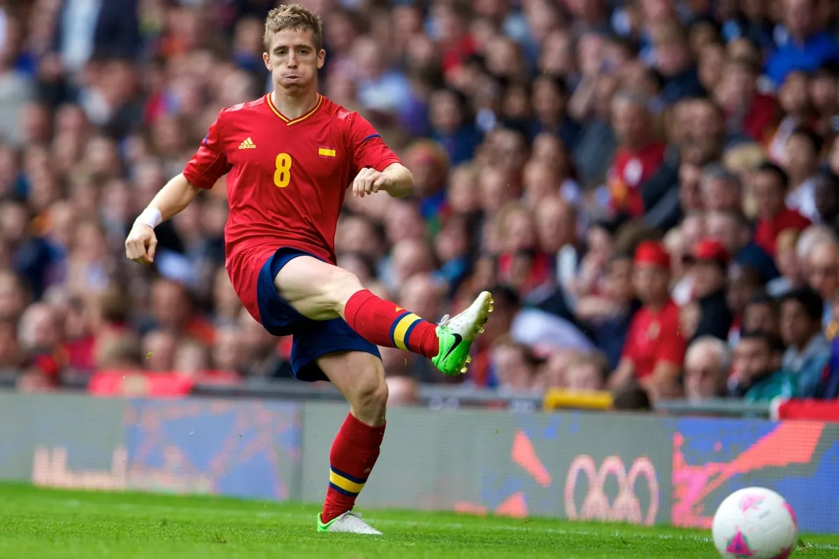 Iker Muniain jugando en la Selección de España