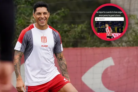 El hijo de Enzo Pérez le dedicó una chicana a Boca
