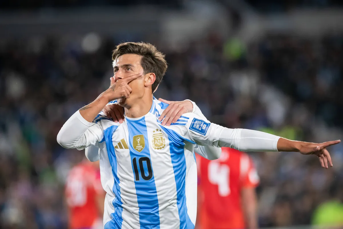 September 5, 2024, Buenos Aires, Argentina: Paulo Dybala of Argentina celebrates after scoring a goal during the FIFA Wo
