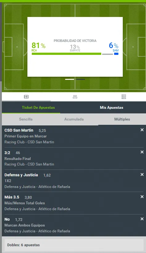 apuestas multiples
