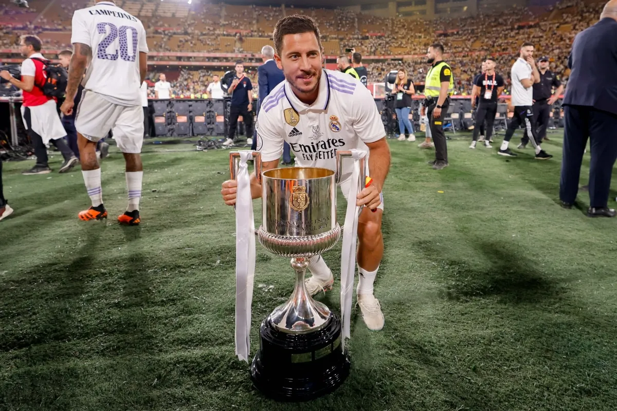 Eden Hazard y su último título como profesional: la Copa del Rey 2023