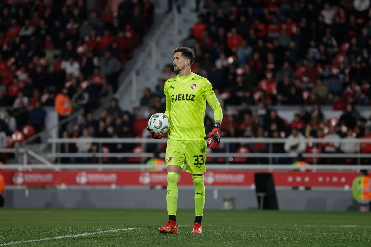 Independiente Vs San Lorenzo – Liga Profesional 2024 Rodrigo Rey of Independiente is being seen in action during the mat
