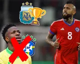 Arturo Vidal llenó de elogios a Argentina y liquidó a Brasil y Vinicius