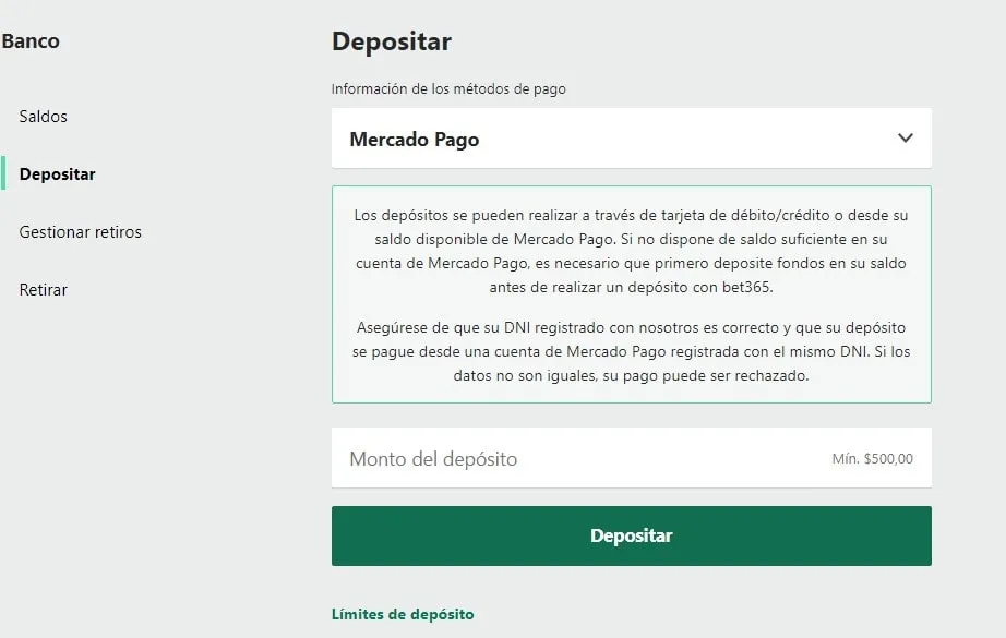 Mercado Pago bet365