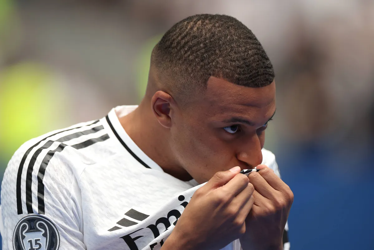 Kylian Mbappe file photo File photo dated 16-07-2024 of New Real Madrid player Kylian Mbappe. Real Madrid boss Carlo Anc
