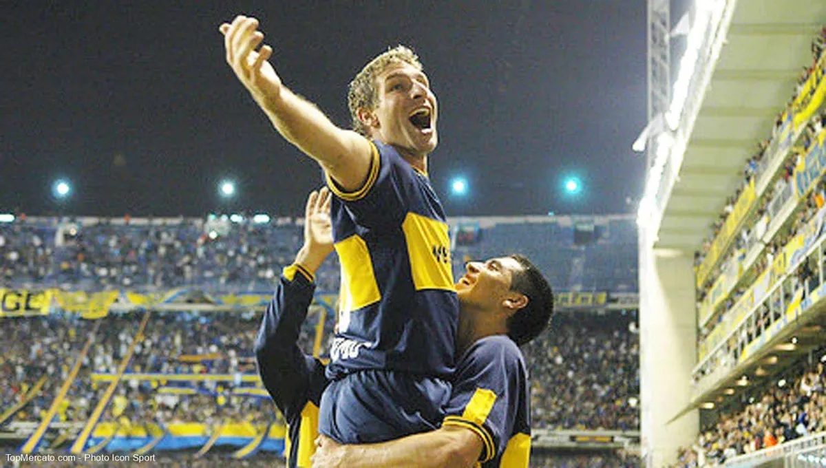 Martín Palermo y Juan Román Riquelme, dos de los últimos ídolos de Boca Juniors