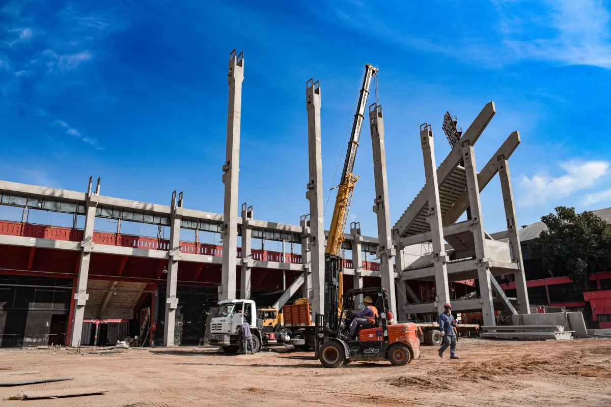 Newell's está construyendo una tribuna en el Estadio Marcelo Bielsa