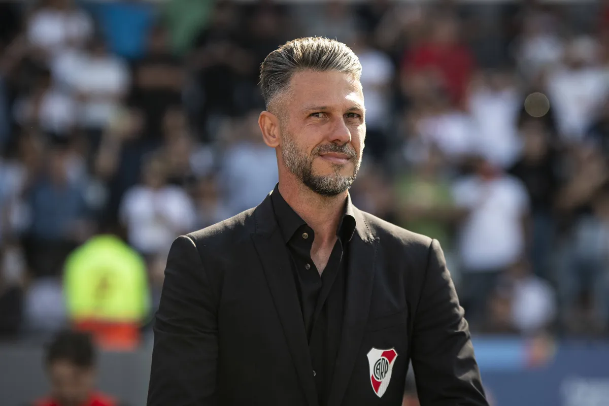 April 21, 2024, Cordoba, Argentina: Martin Demichelis of River Plate looks on before a quarter final match of Copa de la