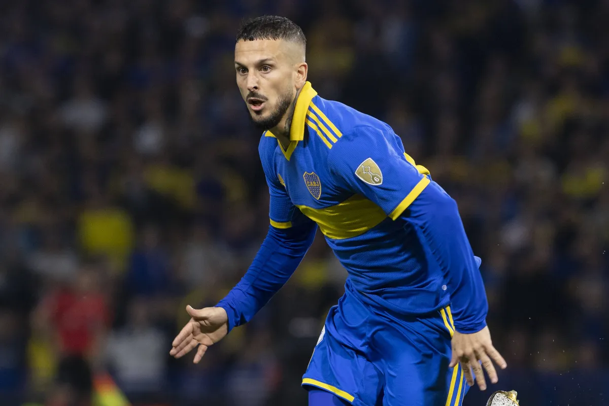 June 6, 2023, Buenos Aires, Argentina: Dar™o Benedetto of Boca Juniors seen during a Copa CONMEBOL Libertadores 2023 gro
