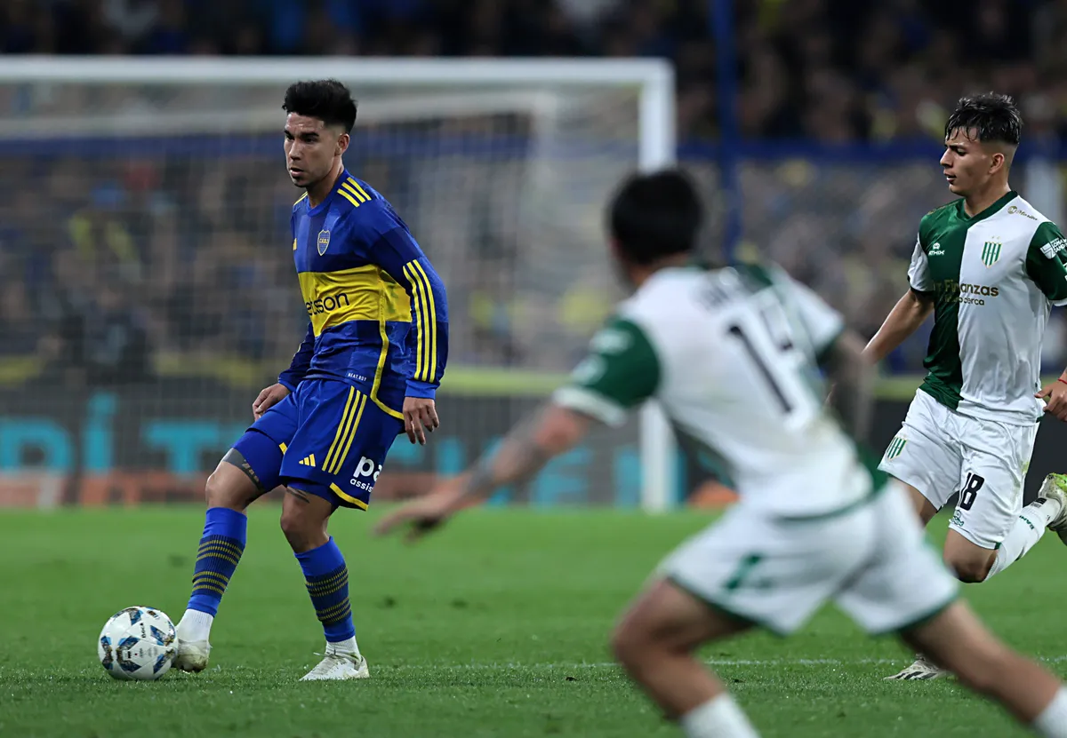 Guillermo Pol Fernandez Boca Juniors vs Club Atletico Banfield. Partido Postergado de la Fecha 7 Liga profesional. Futbo