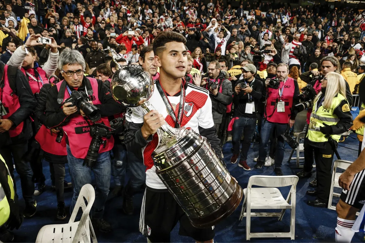 Exequiel Palacios, campeón de la Libertadores 2018, bancó a Demichelis