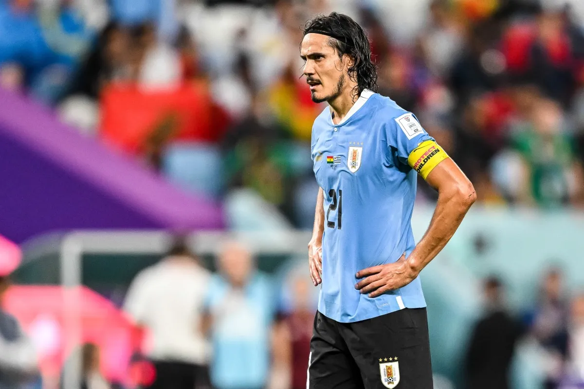Edinson Cavani se retiró de la Selección de Uruguay