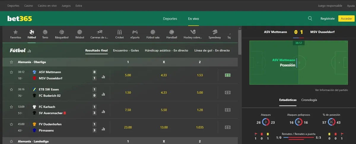 apuestas en vivo
