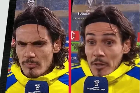 “Yo que sé”: La respuesta de Cavani ante la confusa pregunta que recibió tras la goleada de Boca ante Nacional Potosí