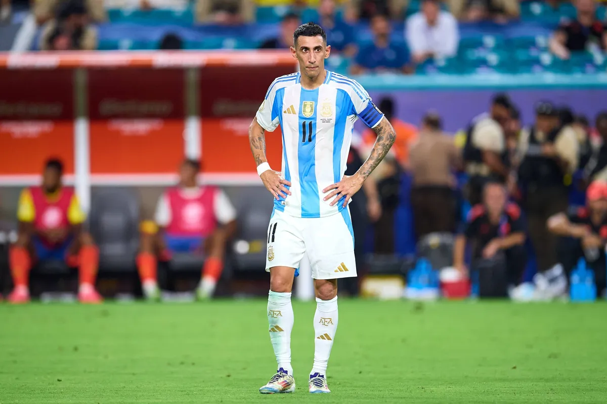 RECORD DATE NOT STATED Copa America USA 2024 Argentina vs Colombia – Final Angel Di Maria of Argentina during Final matc
