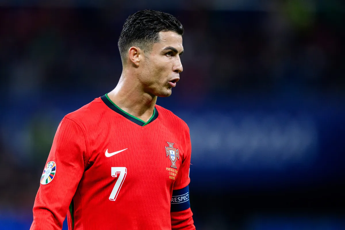 Cristiano Ronaldo con la camiseta de Portugal